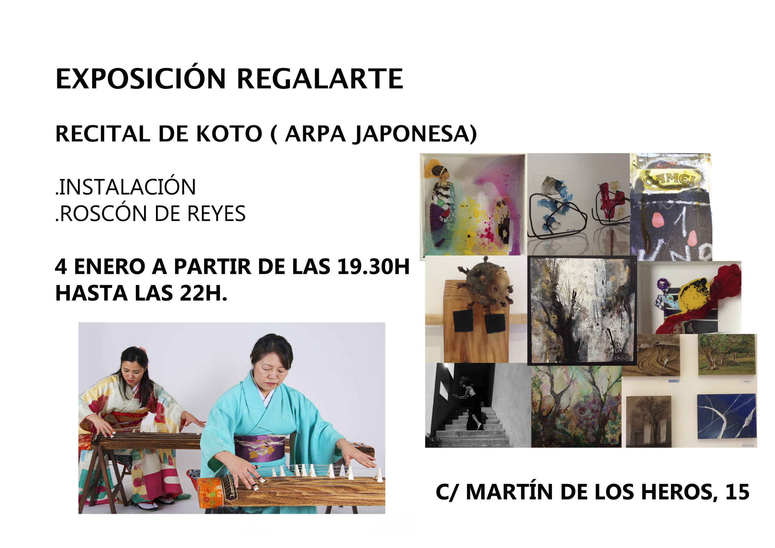 4 de enero de 2016, recital de koto en Madrid