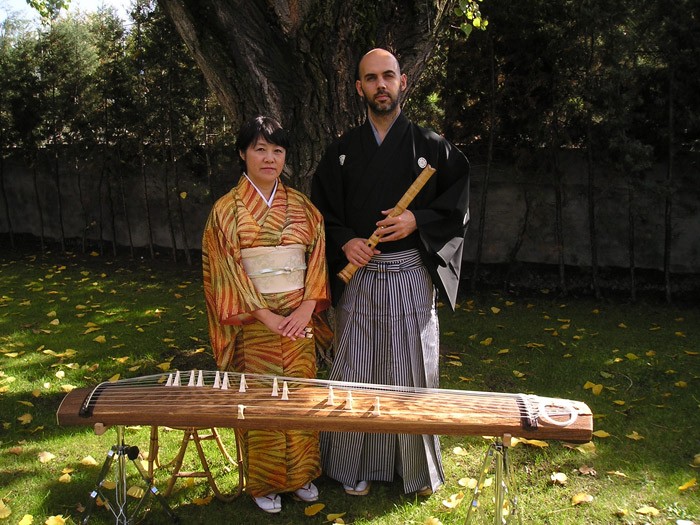 15 de septiembre de 2016, concierto de koto y shakuhachi en Tenerife